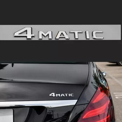 Chrome 4MATIC Emblem Trunk Badge Fits Mercedes Benz AMG A C E GLC GLA GLB GLE AU • $12.50