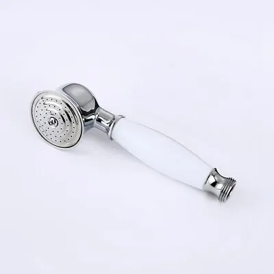 Vintage Handheld Shower Head Replacement Chrome Detachable Bathroom Showerhead • £10.89