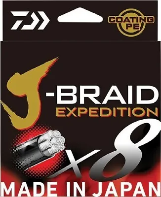 Daiwa J Braid Expedition X8 300m Orange Braid Fishing Line - Choose Lb BRAND NEW • $79.99