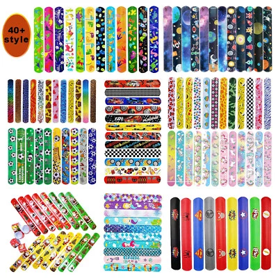 £3.39 • Buy Slap Band Snap Bracelet Kid Party Bags Favour Stocking Filler Loot Gift Toys Set