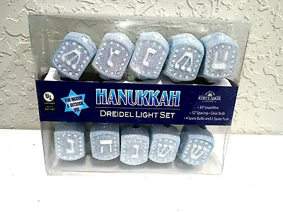 Kurt Adler Hanukkah Dreidel 10 Light Set Holiday Novelty Decor • $24.26