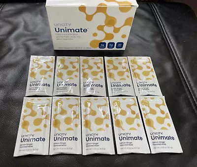 Unicity Unimate Yerba Mate Supplement LEMON GINGER 10 Packets ~ Exp 6/2025 • $49