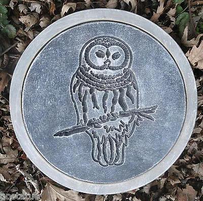 $29.95 • Buy Owl  Stepping Stone Plastic Mold Cpncrete Plaster Resin Casting 12  X 1.5 