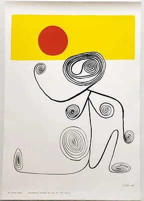 Alexander Calder SQUIGGLE FIGURE (1944) Art Print Serigraph 18x25 1970s Poster • $539.99