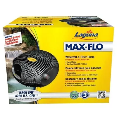 Laguna Max Flo ECO Low Wattage Waterfall & Filter Pond Pump 16500 LPH BNIB • £189.95