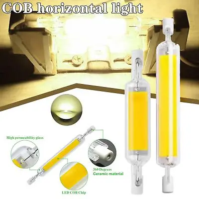 LED R7s COB 78mm 118mm Dimmable Glass Tube 5/10/20W Lamp Replace Halogen Hot • $5.24