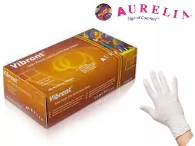 AURELIA VIBRANT Latex Powder Free Gloves - 12351020 Boxes / Cases • £9.25