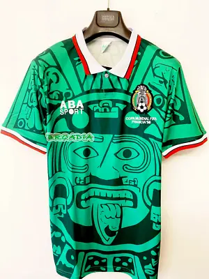 Mexico World Cup 1998 Retro Shirt Vintage Classic Soccer Football DS • £23.09