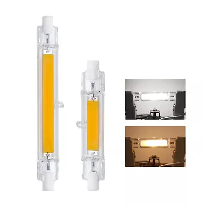 R7S LED 78/118mm COB Light Bulbs Warm/Cool White Glass Tube Lamp Energy Saving • $7.28