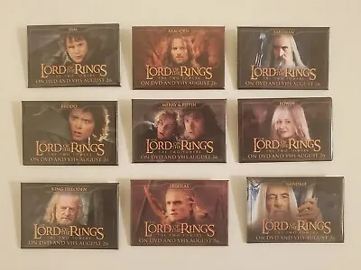 Lord Of The Rings Lot Of 9 Promo Pin Two Towers Return Of King Tolkien Button • $7.99