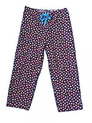 Vera Bradley L Pajama Bottoms Lounge Pants Kensington Cotton Corduroy Paisley • $23.55