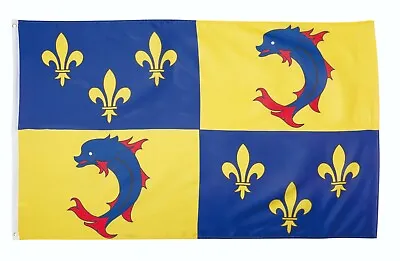 Flag Knight Medieval Lis Flower Dauphine Dolphins King History France 3 X 5 Feet • $14.99