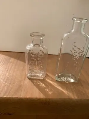 £2.99 • Buy Vintage Clear Dispensary Bottles X 2 From Boots The Chemists/Cash Chemists