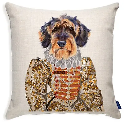 Personalised Dachshund Cushion Cover Vintage Victorian Dog Decor Gift VDC51 • £12.95