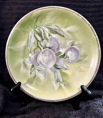 C.T. Altwasser Germany Plums Gold Trim 8.25” Plate • $13