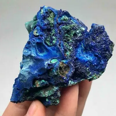 Natural Azurite Malachite Geode Crystal Mineral Specimen A Stone Healing M 6y3w • £1.72