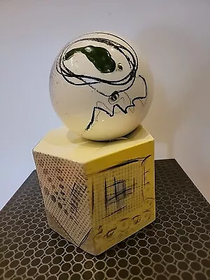 CHRISTINE FETTY  Vintage Ceramic Geometric Art Studio Sculpture Signed 1989 • $139.23