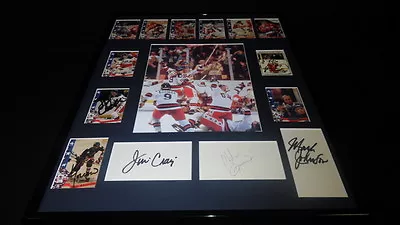 1980 Miracle On Ice USA Hockey Team Signed Framed 16x20 Photo Display J • $599.99