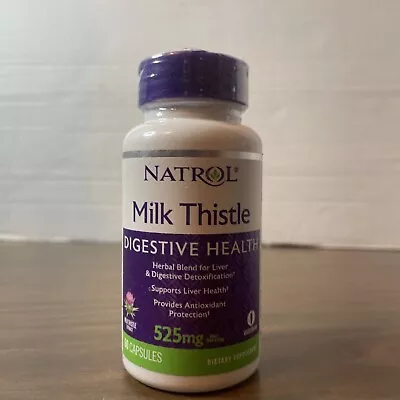 Natrol Milk Thistle 525mg 60 Capsules  Liver Support USA* • $9.99