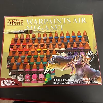 RETURNS The Army Painter Warpaints Air Mega Set Airbrush Paint For Miniatures • $101.43