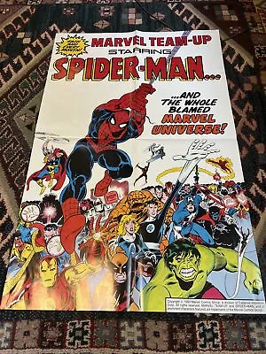 Original Marvel Comic Book Store Promo Poster 1983 Marvel Team-Up Folded. • $39.99