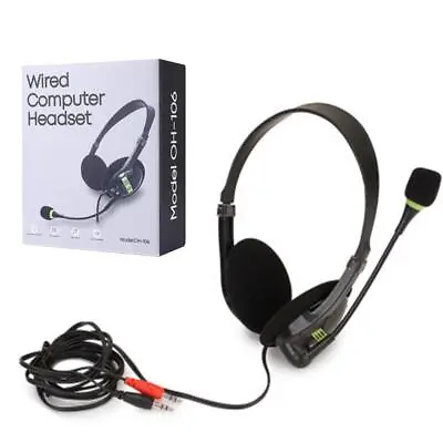 £7.75 • Buy 3.5mm PC Headset With Mic Noise Cancelling Lightweight For Skype Call