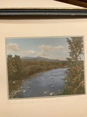 CHARLES SAWYER Hand Colored Photo AMMONOOSUC AT TWIN MT Carroll White Mts NH ART • $95