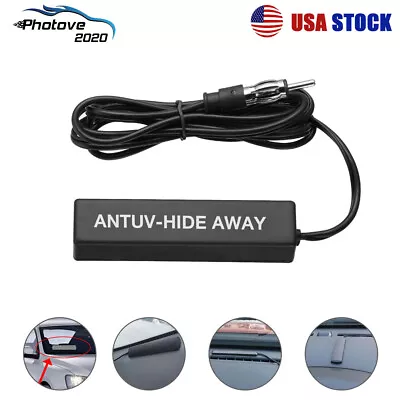 12V Car Radio Stereo Hidden Antenna FM AM For Truck Motorcycle Boat Marine Bike • $8.09