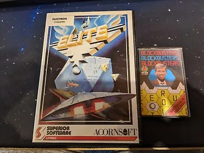 £6 • Buy Acorn Electron Elite And BlockBusters Game Cassettes