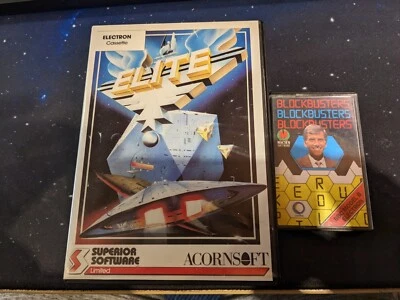 £6 • Buy Acorn Electron Elite And BlockBusters Game Cassettes