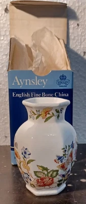 £6.99 • Buy Aynsley Bone China Vase - Cottage Garden Boxed