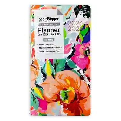 See It Bigger Monthly Pocket Planner January 2024 - December 2025 6.75  X 3.75 • $11.99