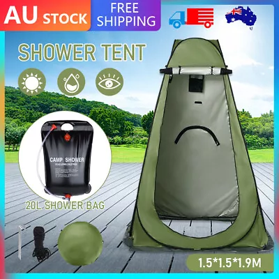 $34.69 • Buy Camping Shower Toilet Tent/Bag Outdoor Privacy Portable Change Room Shelter NEW
