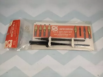 Vintage SPEEDBALL Pen Set NO 5 Artist Lettering Drawing CALLIGRAPHY • $8