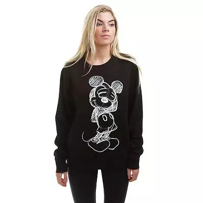 Disney Womens Sweatshirt Mickey Mouse Shy Jumper S-XL Official • £19.99