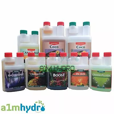 Canna Coco 1 Litre A+B Complete Range Additive Nutrient Bundle Kit Hydroponics • £99.99