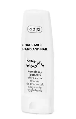 ZIAJA GOAT  MILK HAND AND NAIL CREAM NOURISHING ALL SKIN TYPES 80ml • £5.65