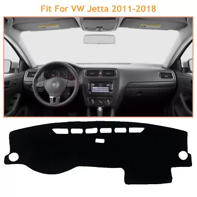 For VW Jetta 2011-2018 Black Dash Board Cover Shading Mats Protective Pads • $21.50