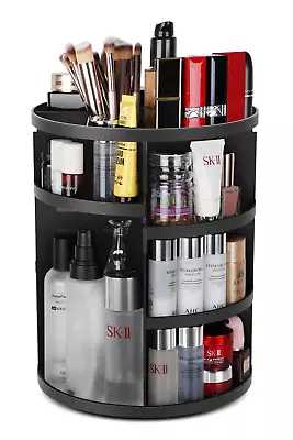 Syntus 360 Rotating Makeup Organizer Adjustable Bathroom Makeup Spinning Storag • $23.76