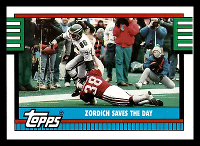 1990 Topps Michael Zordich Team Leaders Phoenix Cardinals #507 Centered Mint • $2