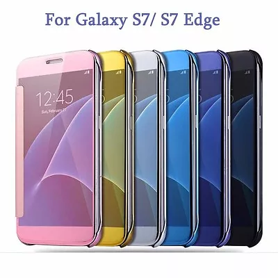   NEW Quality Slim Mirror Luxury Case Cover For Samsung Galaxy S7 S7 Edge • $9.19