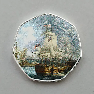 £5.99 • Buy Battle Of Trafalgar Commemorative Coin ( 999 Silver Plated ) Admiral Nelson 1805