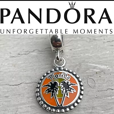 Pandora Authentic Florida Palm Trees Exclusive Moments Dangle Charm • £92.45