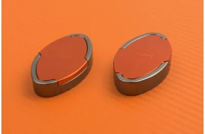 Orange-Titanium Mirrors Block Off Plates 40mm KAWASAKI ZX10R ZX-10R 2006-07 M1 • $38.58