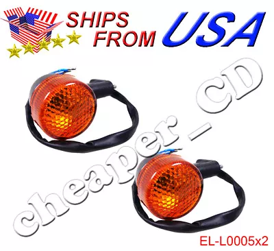 2x Turn Signal Light Moped Scooter Rear GY6 50 150cc 12V 2 Pin Wire Motorcycle • $14.50