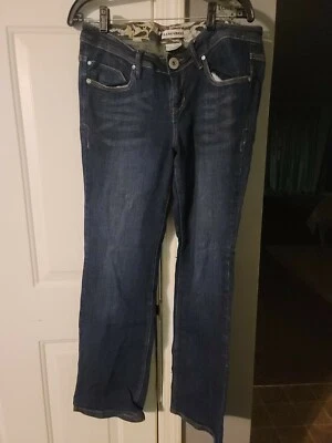$17.99 • Buy Z Cavaricci Womens Size 12 Dark Blue Jeans Bootcut Torrid Straight Leg 