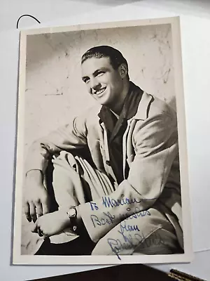 Vintage Robert Stack  Movie TV Star Autographed 5 X 7 Photo Nice • $20