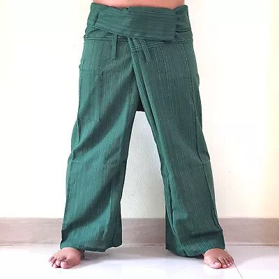 Fisherman Pants Wrapers One Size Yoga Meditation Craft Thai Massage Full Length • $25.99