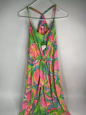 Lilly Pulitzer Rosa Maxi Dress So A Peeling Brand New W Tags Floral Colorful L • £110.02