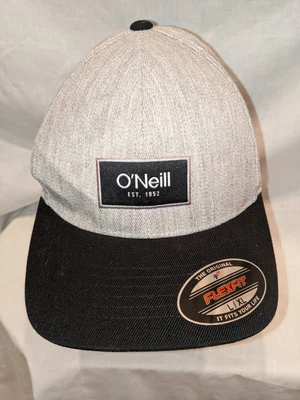 $9 • Buy Men's O'Neill Grey Fitted Flex Fit Hat  Size L/XL
